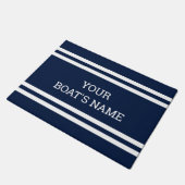Personalisierter Schiffsname Dock Mat Fußmatte (Schrägansicht)
