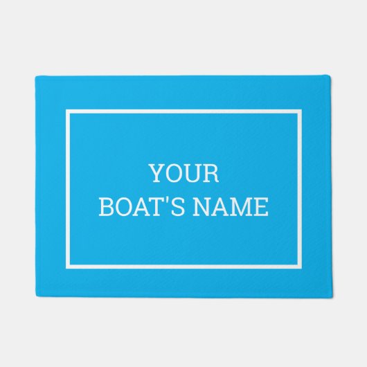 Personalisierter Schiffsname Dock Mat Fußmatte (Vorderseite)