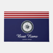 Personalisierter Schiffsname Fußmatte (Vorderseite)