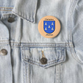 Personalisierter Schild des Morans Button (Beispiel)