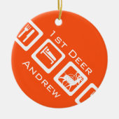 Personalisierter Schlaf auf der Suche nach dem 1.  Keramik Ornament (Vorne)