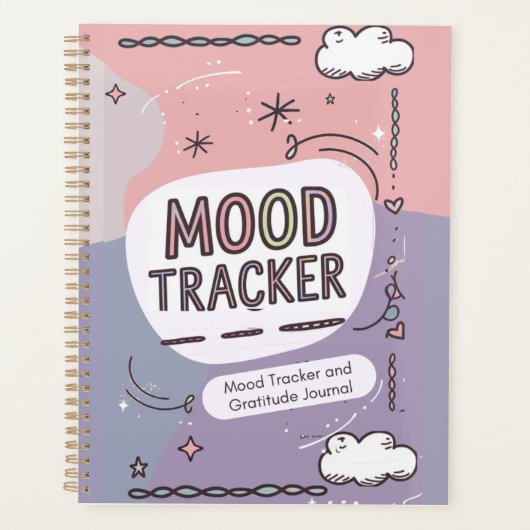 Personalisierter Schlaf: MOOD TRACKER & Dankbarkei Planer (Vorderseite)