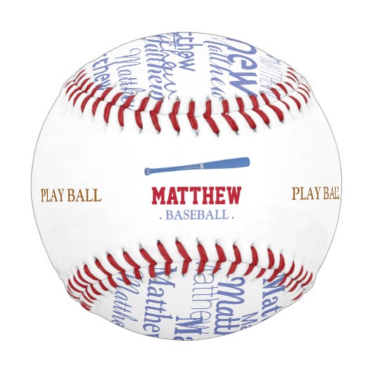 personalisierter Schläger Baseball (Rückseite)