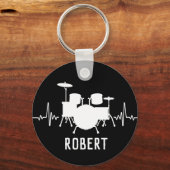 Personalisierter Schlagzeuger Schlüsselanhänger (Vorderseite)