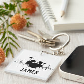 Personalisierter Schlagzeuger Schlüsselanhänger (Vorderseite rechts)