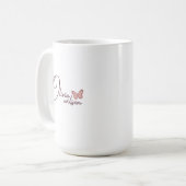 personalisierter Schlamm, individuelle Name, Kaffeetasse (Vorderseite Links)
