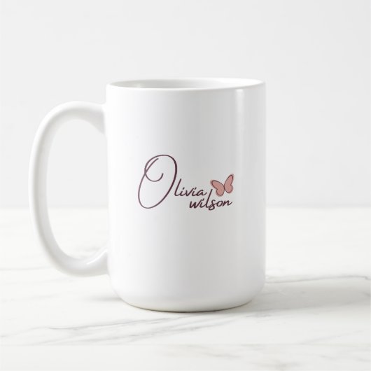 personalisierter Schlamm, individuelle Name, Kaffeetasse (Links)