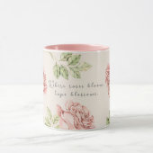Personalisierter Schlamm mit Rose Tasse (Zentrum)