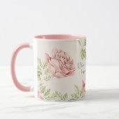Personalisierter Schlamm mit Rose Tasse (Links)