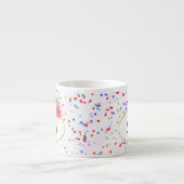 Personalisierter Schlamm, Rose Blume Becher, indiv Espressotasse (Vorderseite)