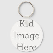 Kreisförmiger Schlüsselanhänger aus Metall, 5,08cm (Vorderseite)