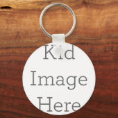 Kreisförmiger Schlüsselanhänger aus Metall, 5,08cm (Vorderseite)