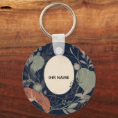 Personalisierter Schlüsselanhänger – Botanical Nam (Vorderseite)