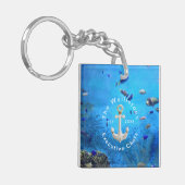 Personalisierter Schlüsselanhänger "Deep Ocean Blu (Vorderseite links)