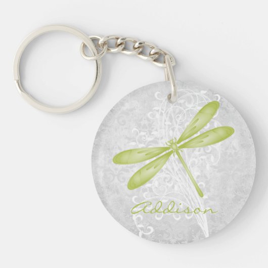 Personalisierter Schlüsselanhänger der grünen Libe (Vorderseite)