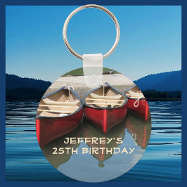 Personalisierter Schlüsselanhänger der Roten Kanus