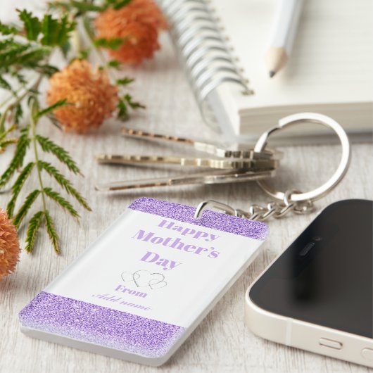 Personalisierter Schlüsselanhänger für die Mutter (Vorderseite rechts)
