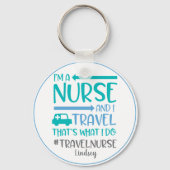 Personalisierter Schlüsselanhänger für Reisen (Vorderseite)