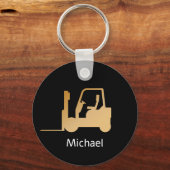 Personalisierter Schlüsselanhänger für Schwarz und (Vorderseite)