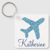 Personalisierter Schlüsselanhänger "Geboren zu fli (Vorderseite)