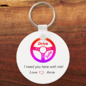 Personalisierter Schlüsselanhänger im Laufwerk (Vorderseite)