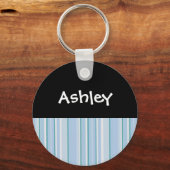 Personalisierter Schlüsselanhänger mit hellblauem  (Vorderseite)