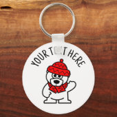 Personalisierter Schlüsselanhänger mit niedlichem  (Vorderseite)