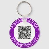 Personalisierter Schlüsselanhänger mit QR-Code und (Vorderseite)
