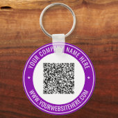 Personalisierter Schlüsselanhänger mit QR-Code und (Vorderseite)