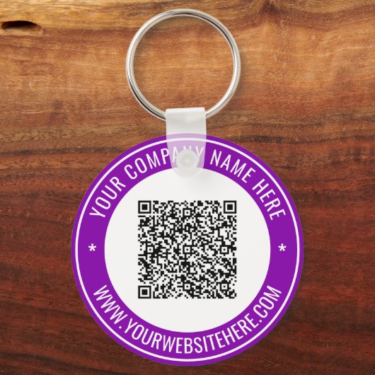 Personalisierter Schlüsselanhänger mit QR-Code und (Vorderseite)