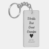 Personalisierter Schlüsselanhänger Welten besten U (Vorderseite links)