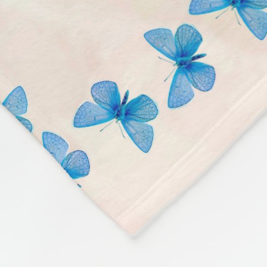 Personalisierter Schmetterling für meine Enkelin Fleecedecke (Ecke)