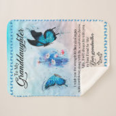 Personalisierter Schmetterling für meine Enkelin Sherpadecke (Vorderseite (Horizontal))