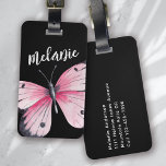 Personalisierter Schmetterling Gepäckanhänger<br><div class="desc">Mit diesem personalisierten Design,  das sich perfekt für Reisende eignet,  können Sie Ihr Gepäck auftanken</div>