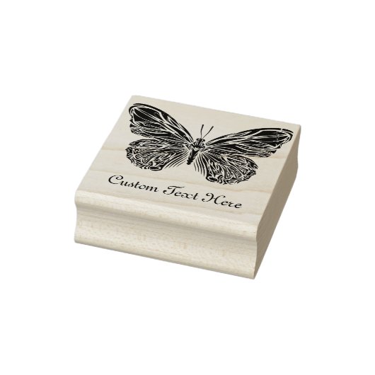 Personalisierter Schmetterling Gummistempel (Stempel)