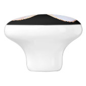 Personalisierter Schmetterling Keramikknauf (Seitenansicht)