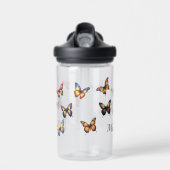Personalisierter Schmetterling Kinder Wasserflasch Trinkflasche (Vorne)