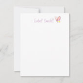 Personalisierter Schmetterling Mitteilungskarte (Vorderseite)