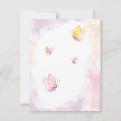 Personalisierter Schmetterling Mitteilungskarte (Rückseite)