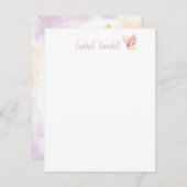 Personalisierter Schmetterling Mitteilungskarte (Vorne/Hinten)