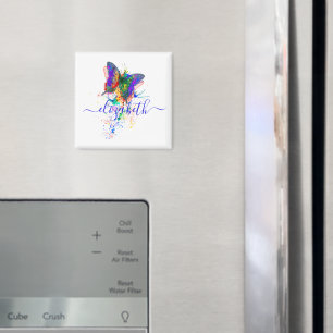 Personalisierter Schmetterling-Splatter  Magnet