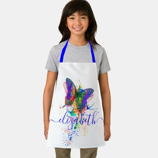 Personalisierter Schmetterling-Spritzer Schürze (Insitu)
