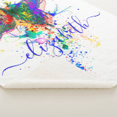 Personalisierter Schmetterling-Spritzer Sherpadecke (3/4)