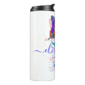 Personalisierter Schmetterling-Spritzer Thermosbecher (Nach links gedreht)