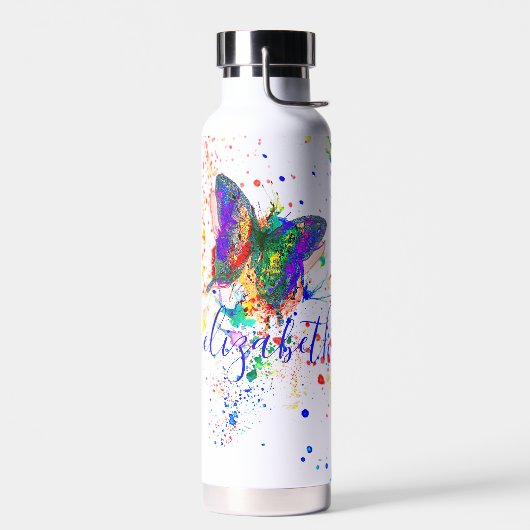 Personalisierter Schmetterling-Spritzer Trinkflasche (Links)