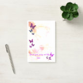 Personalisierter Schmetterling weiblicher Pfosten Post-it Klebezettel (Büro)