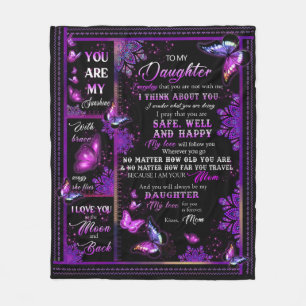 Personalisierter Schmetterling zu meinem Töchterbl Fleecedecke