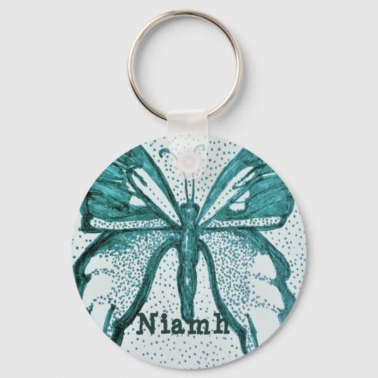 Personalisierter Schmetterlingsschlüssel Schlüsselanhänger (Vorderseite)