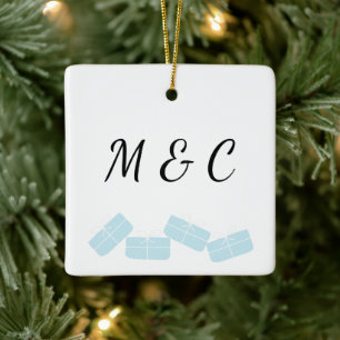 Personalisierter Schmuck mit süßer Geschenkabbildu Keramikornament