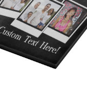 Personalisierter Schnappschuß 3-Foto gestaltet Schneidebrett (Ecke)